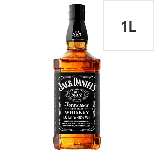 Jack Daniel's Tennessee Whiskey 1L Tesco Groceries