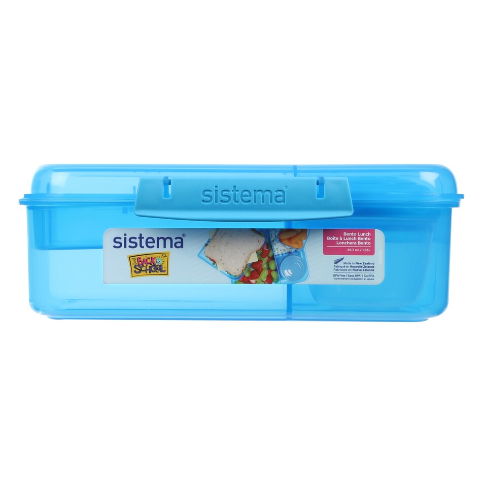 image 1 of Sistem Blue Blue Bento Lunch Box 1.65L
