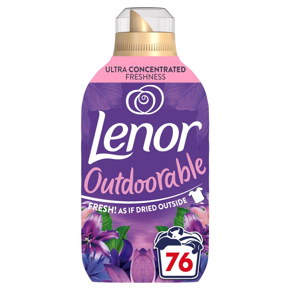 image 1 of Lenor Outdoorable Fabric Conditioner Moonlight Lily 76W 1.064L