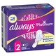 image 2 of Always Platinum Super Sanitary Towels With Wings 7 Pads