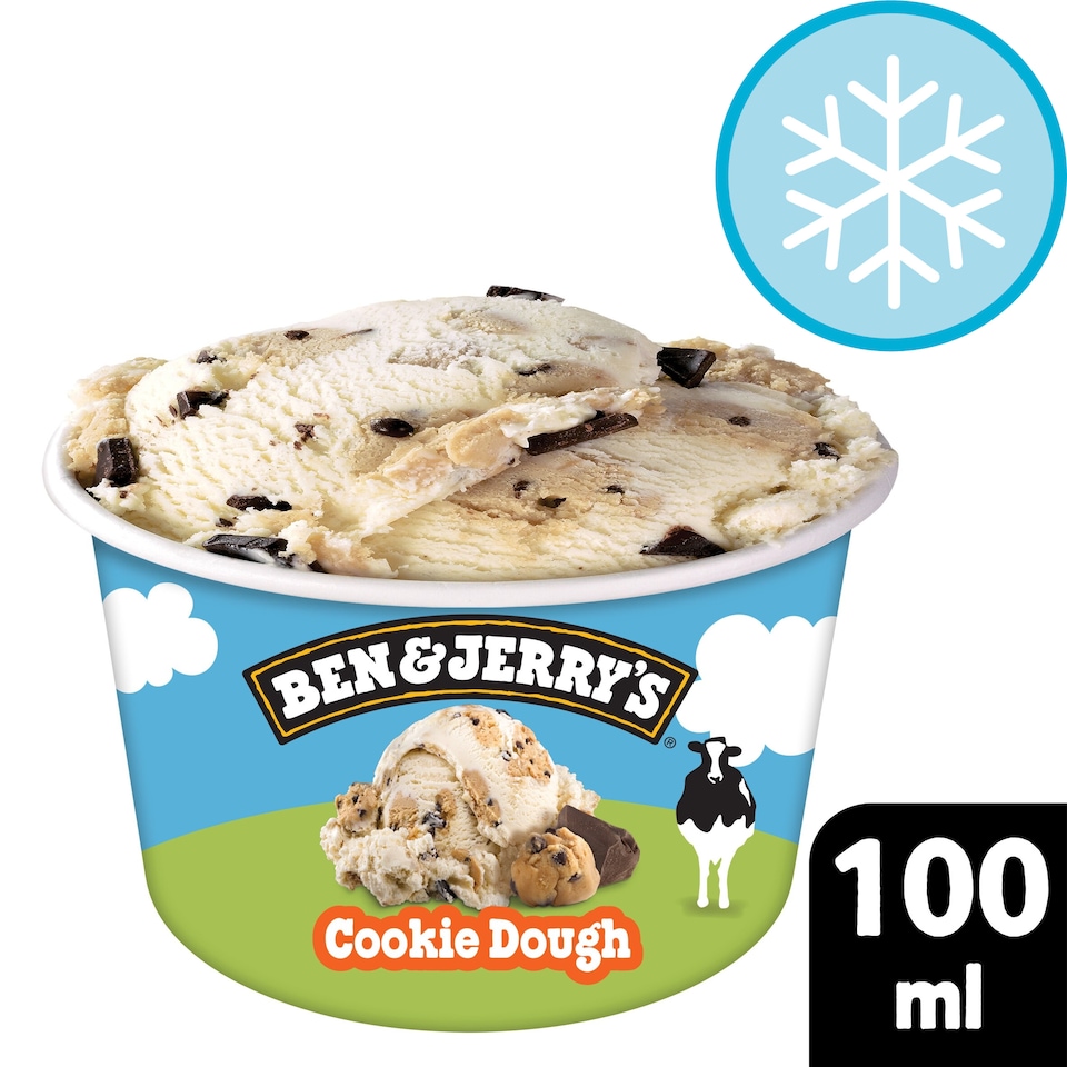 image 1 of BEN AND JERRY'S COOKIE DOUGH ICE CREAM TUB 100ML