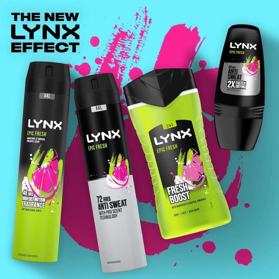 image 1 of Lynx Epic Fresh 72h Antiperspirant Deodorant 250ml