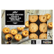 Tesco Finest 12 Steak And Tribute Ale Mini Pies 360G