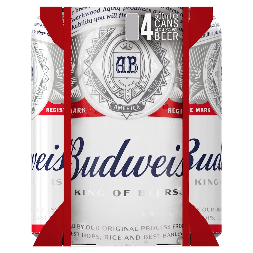Budweiser Beer 4X500ml