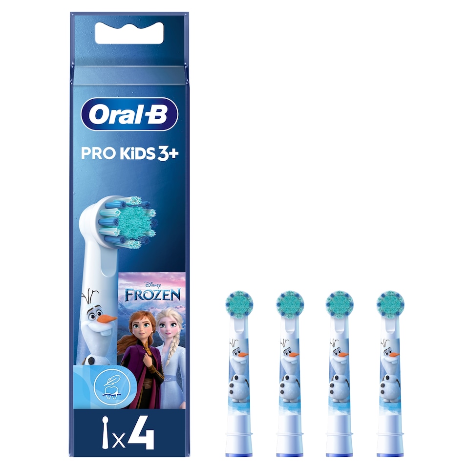 image 1 of Oral-B Kids Toothbrush Heads Featuring Disney Frozen Characters, 4 Counts