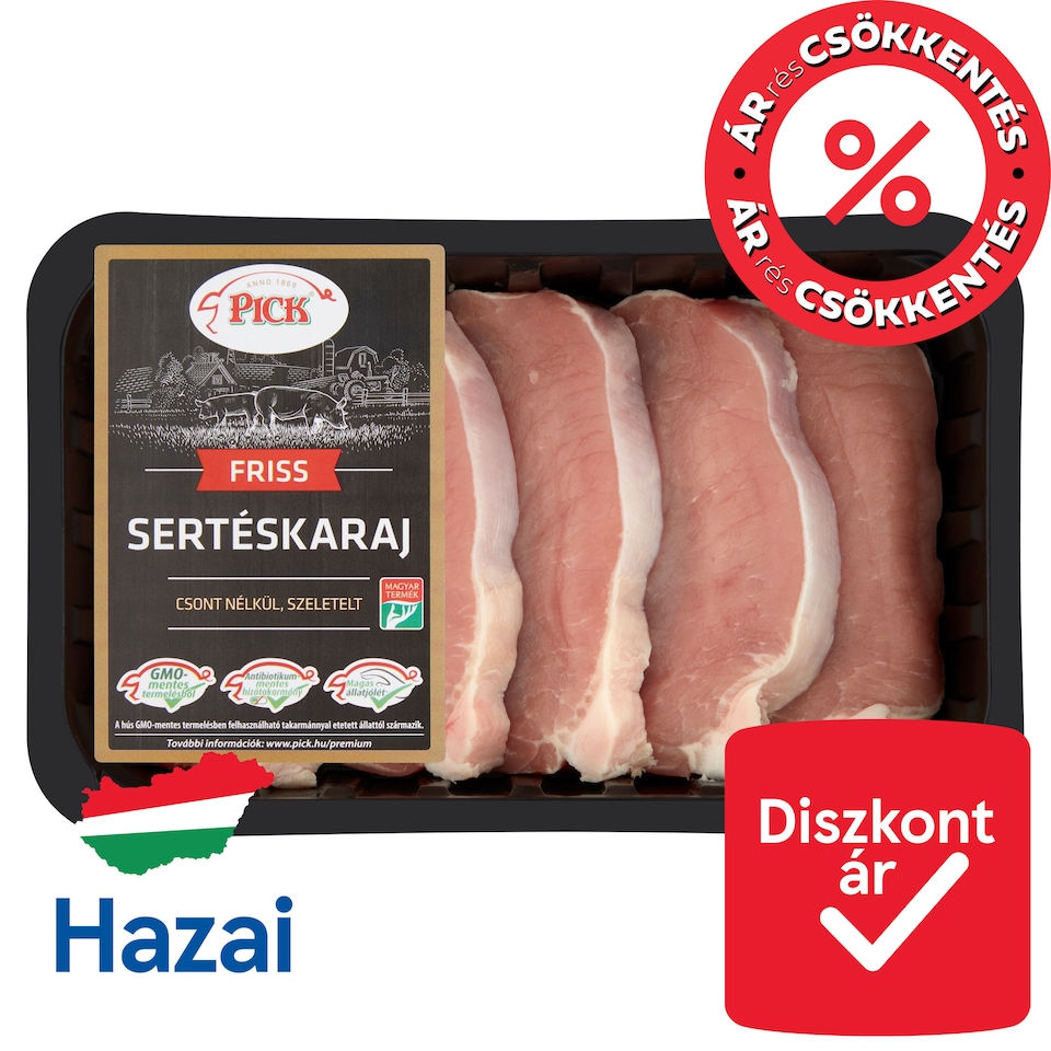 PICK Szeletelt sertéskaraj csont nélkül 500 g
