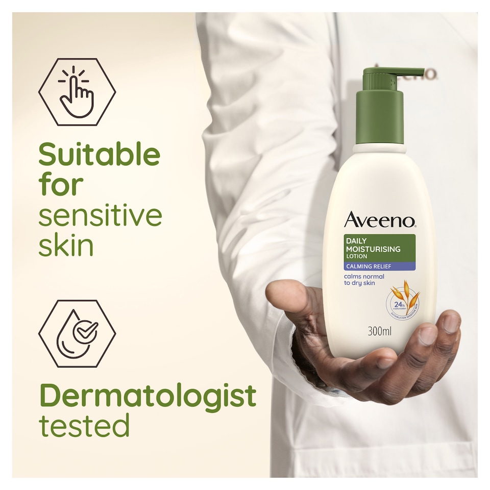 image 1 of Aveeno Daily Moisturising Lotion Calming Relief 300ml
