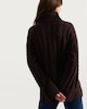 image 4 of F&F Cable Knit Roll Neck Jumper with Wool in Brown