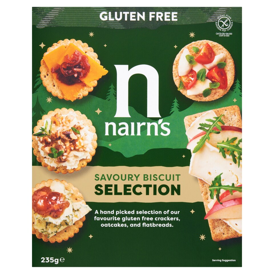 Nairn's Gluten Free Savoury Biscuit Selection 235g