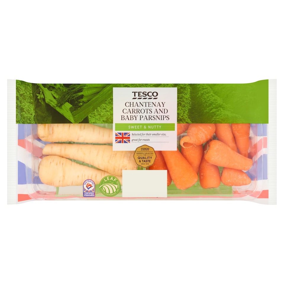 Tesco Chantenay Carrot and Baby Parsnip 350g 