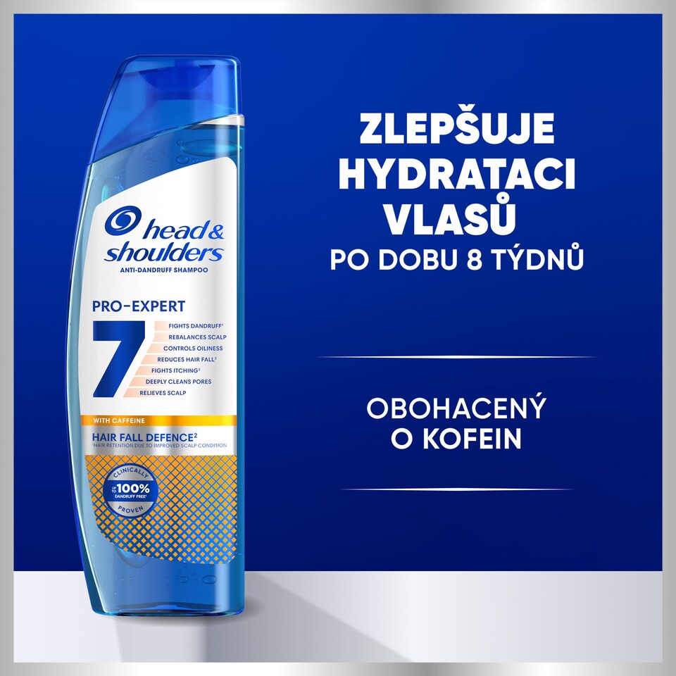 image 1 of Head & Shoulders Anti-dandruff Shampoo Pro-Expert 7 Hair Fall Defense with Caffeine 250 ml