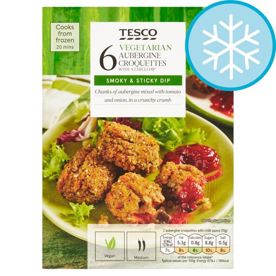 Tesco Aubergine Croquettes 215g Tesco Groceries