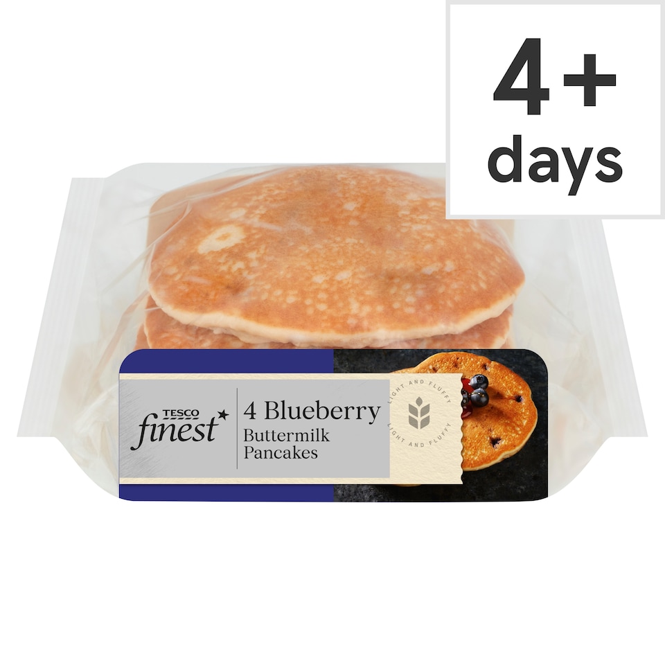 Tesco Finest Blueberry Buttermilk Pancakes 4 pack