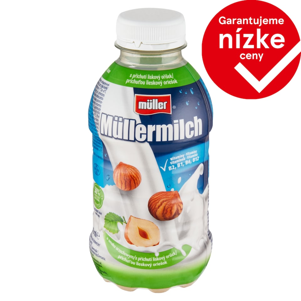 Müller Müllermilch Mliečny nápoj s príchuťou lieskový oriešok 400 g