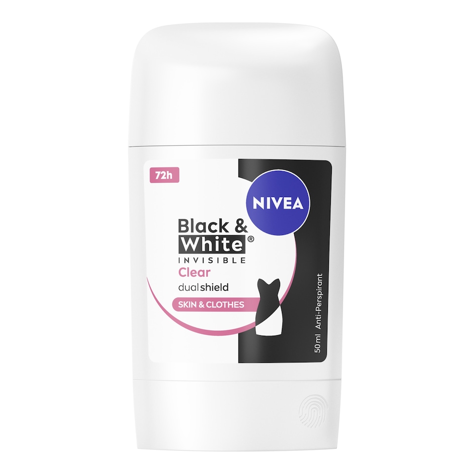 NIVEA Black & White Invisible Anti-Perspirant Deodorant Stick 50ml