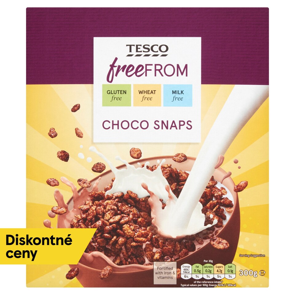 image 1 of Tesco Free From Choco Snaps 300 g