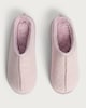 image 2 of F&F Felt Slip On Mule Slippers in Pink