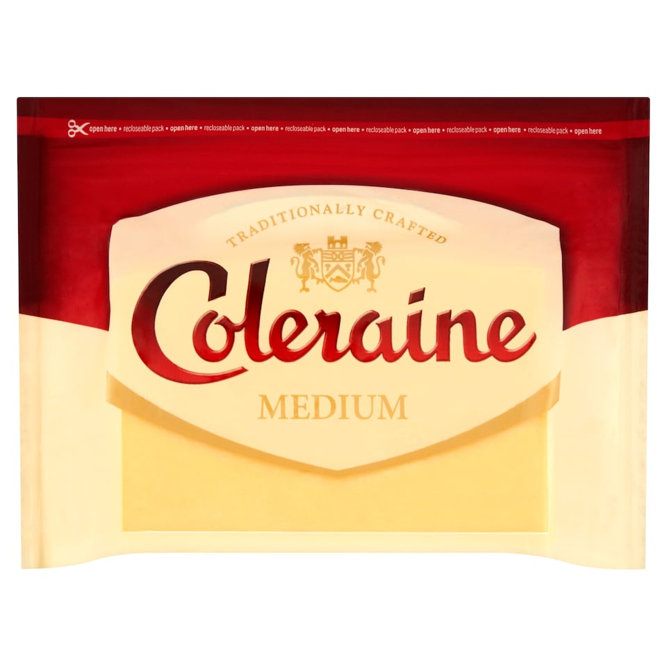 Coleraine Medium Cheddar Cheese 350 G
