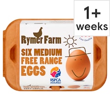 Rymer Farm Medium Free Range Eggs 6 Pack