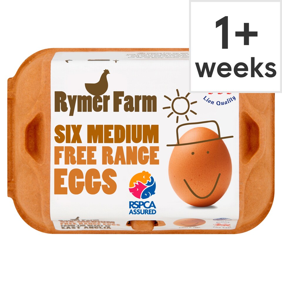 Rymer Farm Medium Free Range Eggs 6 Pack