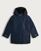 image 4 of F&F Boys Zip Front Hooded Parka in Navy