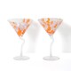 image 2 of Paperchase Set of 2 Confetti Martini Glasses 