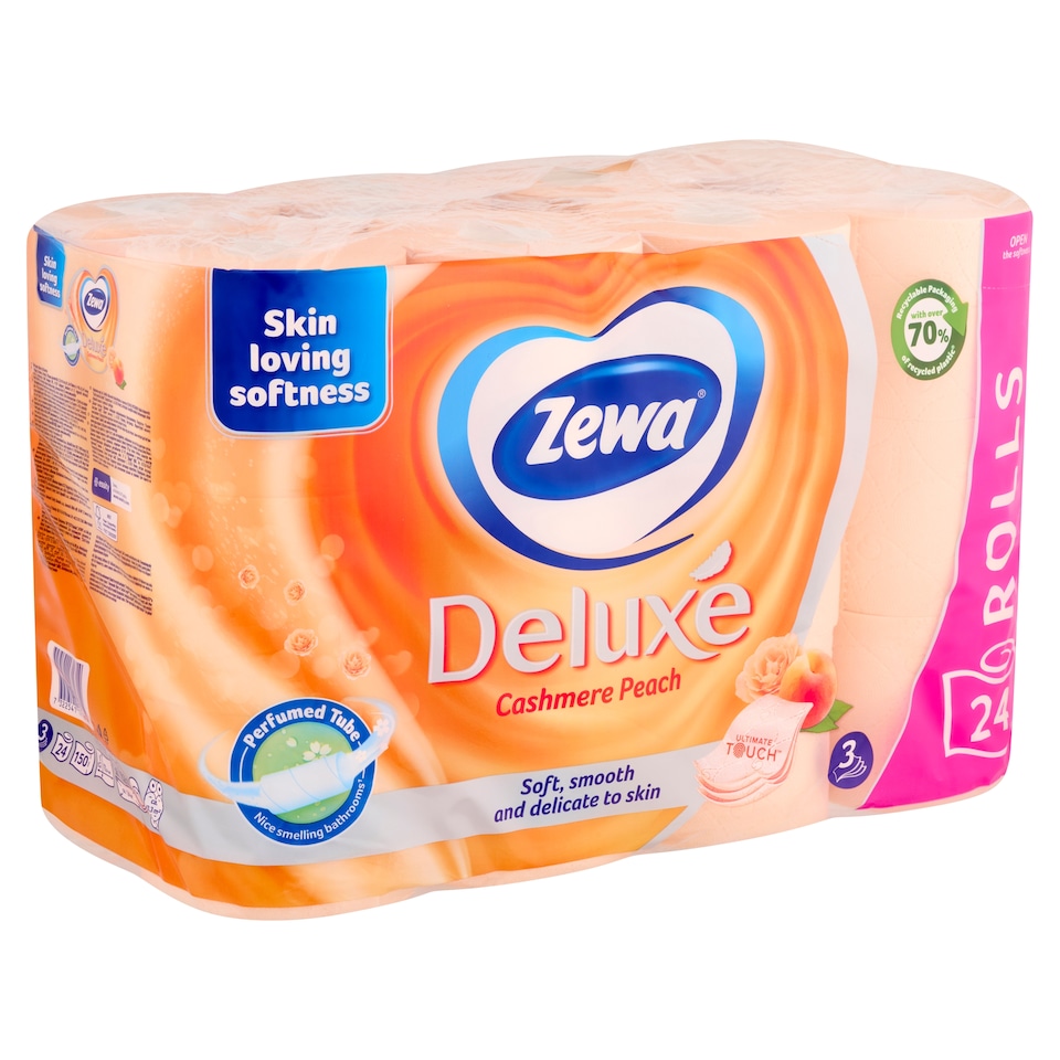 Zewa Deluxe Cashmere Peach 3 rétegű toalettpapír 24 tekercs  1. kép