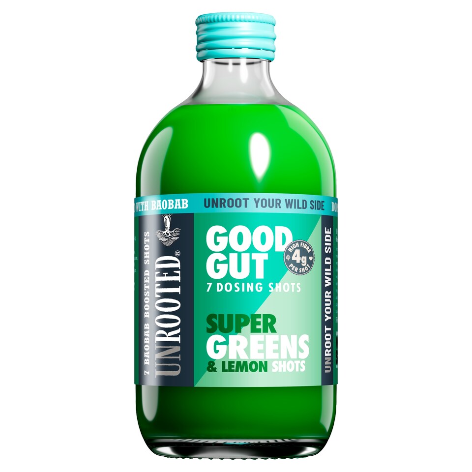 UNROOTED Super Greens and Lemon Dosing Bottle 7x Shots 420ml