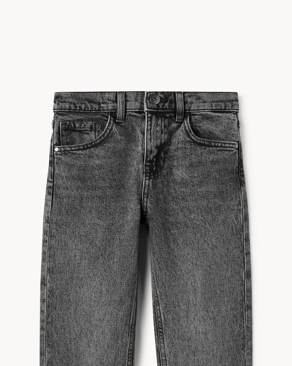 image 1 of F&F Boys Cotton Rich Jeans in Grey