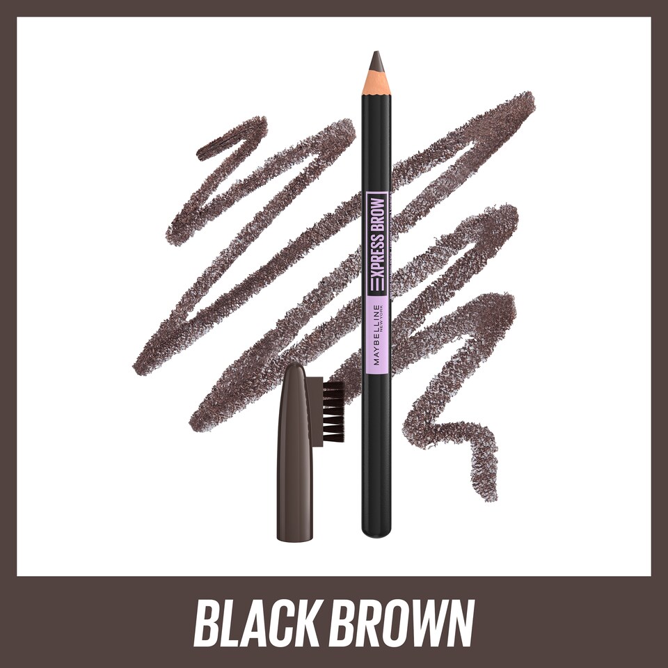 image 1 of Maybelline Express Brow Precise Shaping Pencil Black Brown