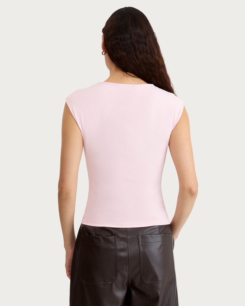 image 1 of F&F Polyamide Sleeveless Top in Pink