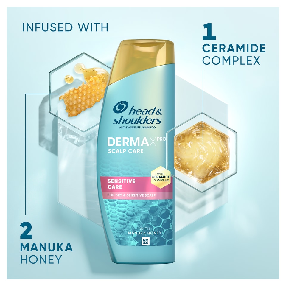image 1 of Head & Shoulders Sensitive DermaXPro Shampoo Manuka Honey 300ML