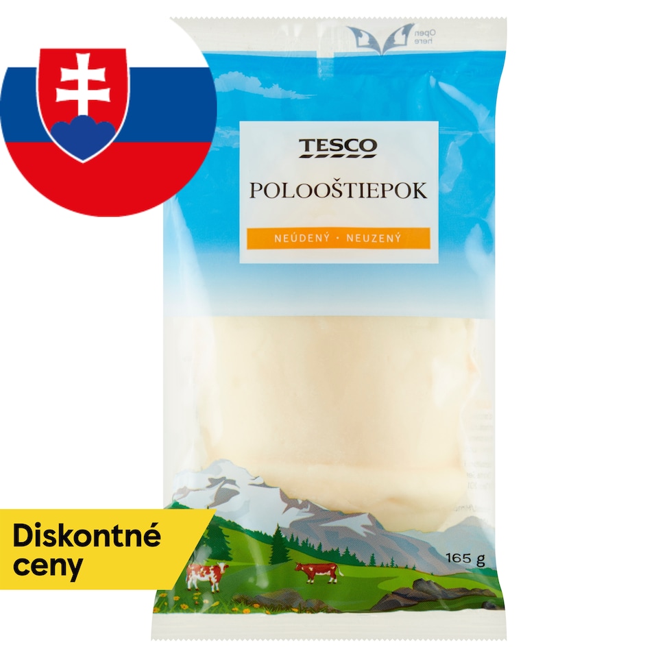 Tesco Polooštiepok neúdený 165 g