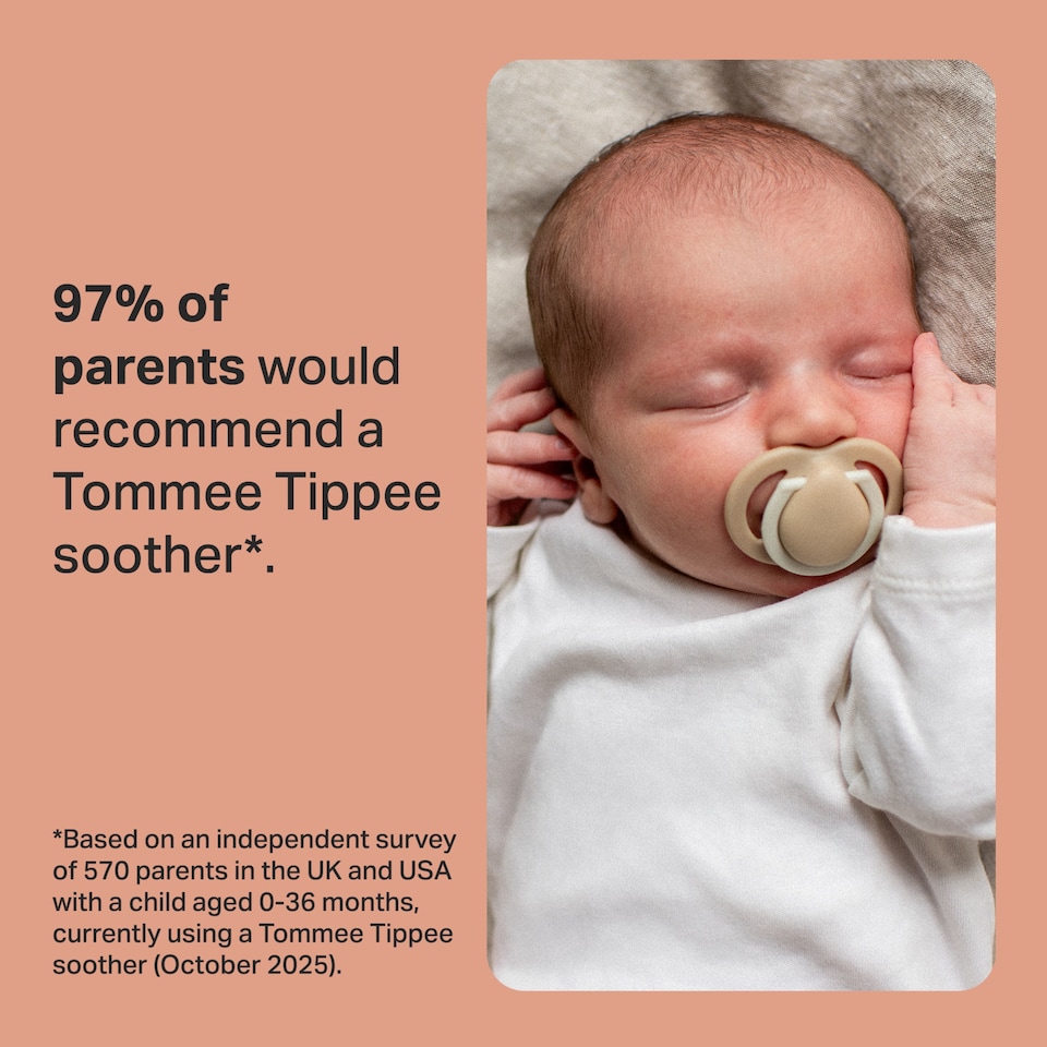 image 1 of Tommee Tippee Newborn Soothers, 0-2 months, Pack of 2