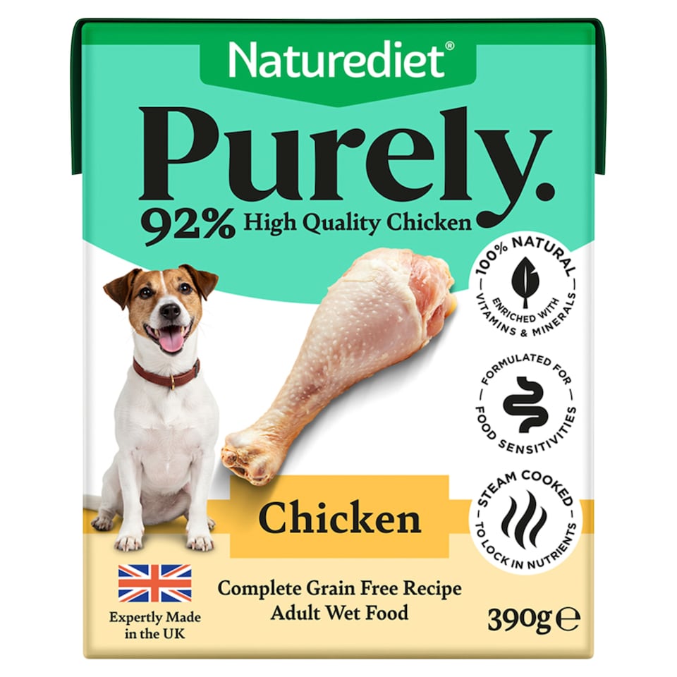 Naturediet Purely Chicken Wet Adult Dog Food 390g