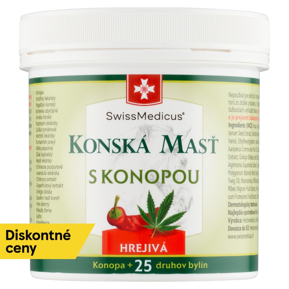 image 1 of SwissMedicus Konská masť Warming Ointment with Hemp 250 ml