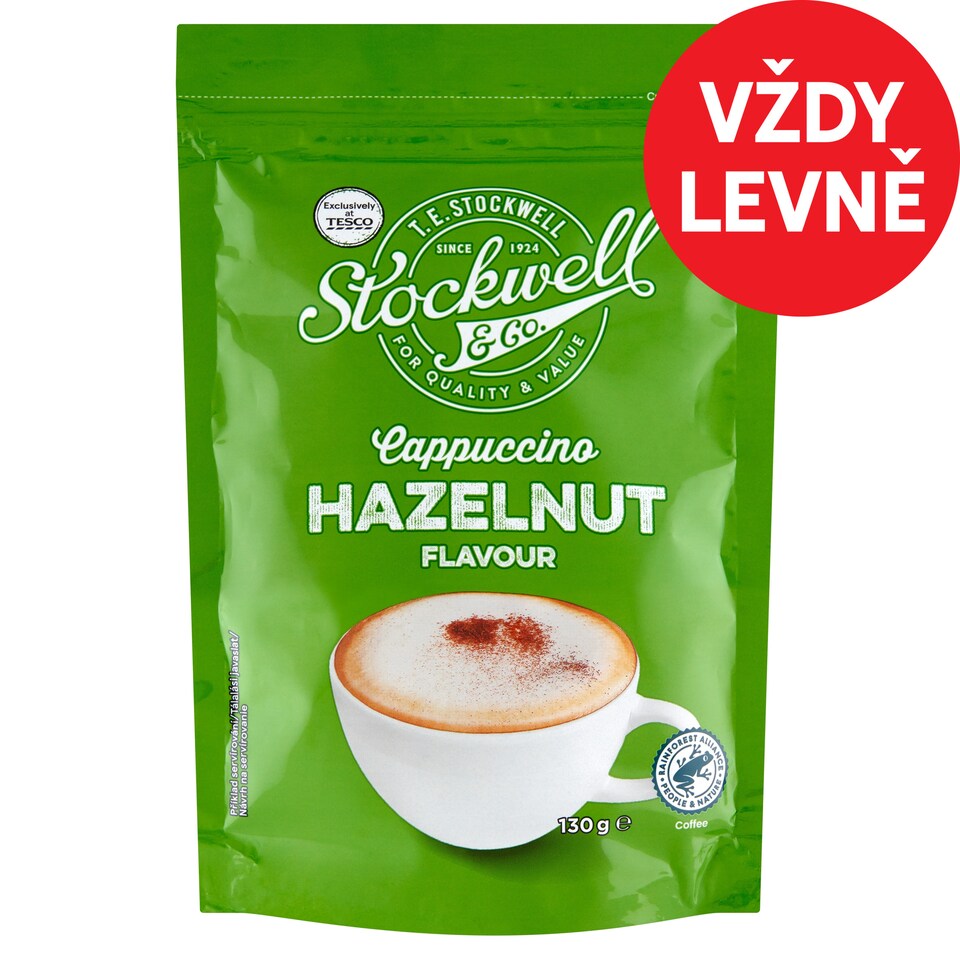 Stockwell & Co. Cappuccino Hazelnut Flavour 130g