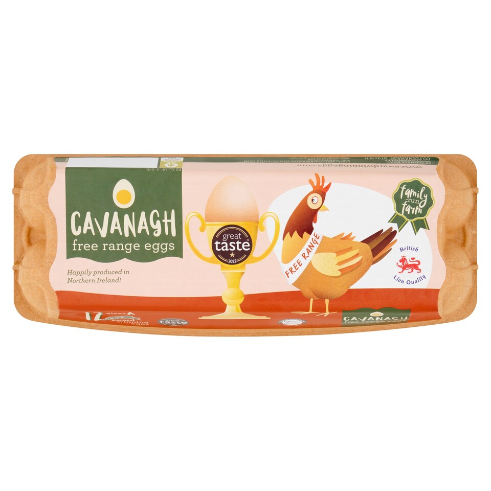 Cavanagh Free Range Large Eggs 12 Pack