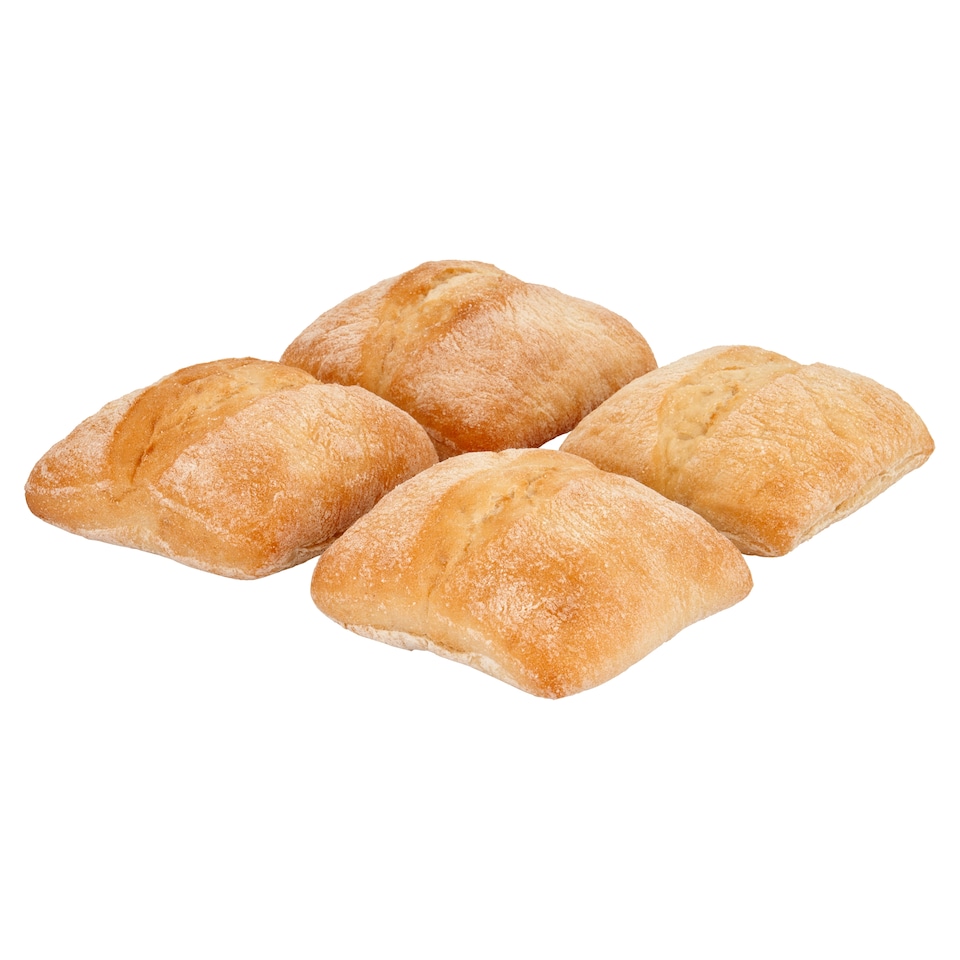 image 1 of Tesco Ciabatta Roll 4 Pack