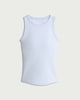 image 4 of F&F Cotton Rich Contour Ribbed Secret Support Vest in Blue