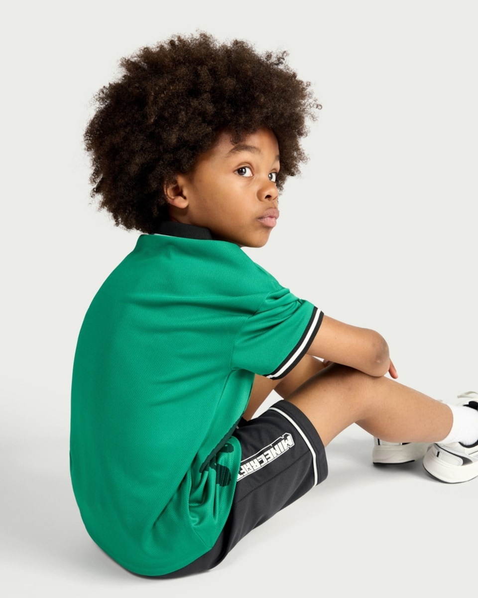 image 1 of Minecraft 2-Piece Boom TNT T-Shirt and Shorts Set in Green