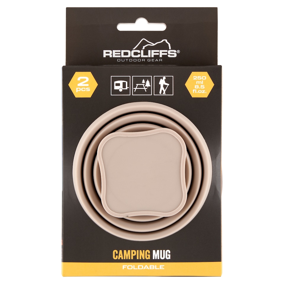Redcliffs Outdoor Gear összecsukható pohár 250 ml 2 db  1. kép