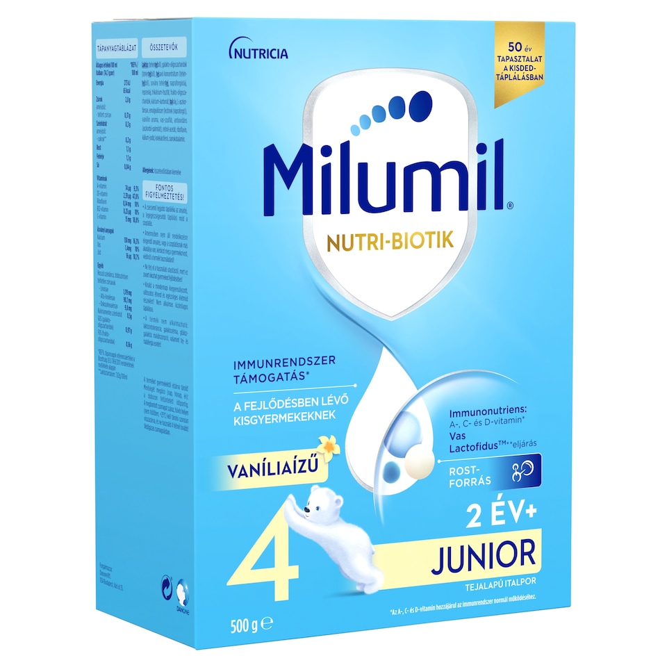 Milumil 4 Junior vaníliaízű tejalapú italpor 2 év+ 500 g