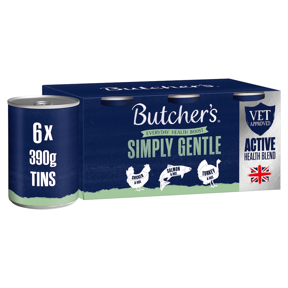 image 1 of Butcher's Simply Gentle Dog Food Tins 6X390g