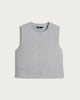 image 4 of F&F Pinstripe Buttoned Waistcoat in Grey