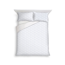 F&F Home Nordic Ditsy Floral Crinkle Duvet Set King