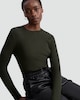 image 3 of F&F Ribbed Knit Crew Neck Jumper in Khaki