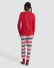 image 3 of F&F Pure Cotton Christmas Crew Top and Joggers Pyjamas in Red