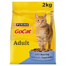 GO-CAT Herring and Vegetable Dry Cat Food 2kg
