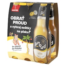 Proud Pivo ležák ochucený 6 x 0,33l (1,98l)